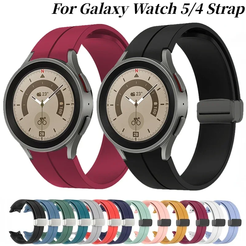 Magnetic Silicone Strap For Samsung Galaxy Watch 5 Pro 45mm/4 classic 44mm 40mm 46mm 42mm Bracelet Band For Galaxy Watch5/4 Belt
Magnetic Silicone Strap For Samsung Galaxy Watch 5 Pro 45mm/4 classic 44mm 40mm 46mm 42mm Bracelet Band For Galaxy Watch5/4 Belt