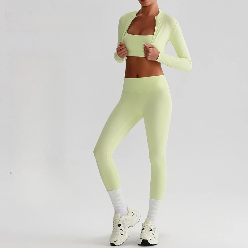 Women Yoga Set Sportswear 2/3PCS Gym Outfit Seamless Workout Clothes Long Sleeve Crop Top Fitness Bra Leggings Athletic Suit
Women Yoga Set Sportswear 2/3PCS Gym Outfit Seamless Workout Clothes Long Sleeve Crop Top Fitness Bra Leggings Athletic Suit