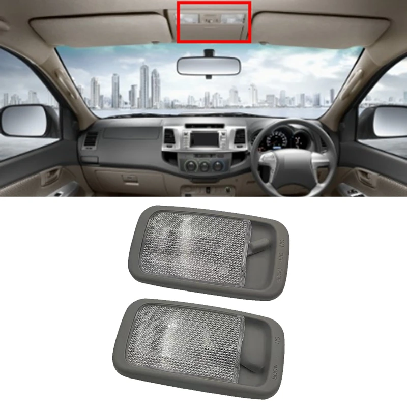 Автомобильная купольная лампа в сборе для чтения интерьера Toyota Hilux Vigo 2004-2015
Автомобильная купольная лампа в сборе для чтения интерьера Toyota Hilux Vigo 2004-2015
