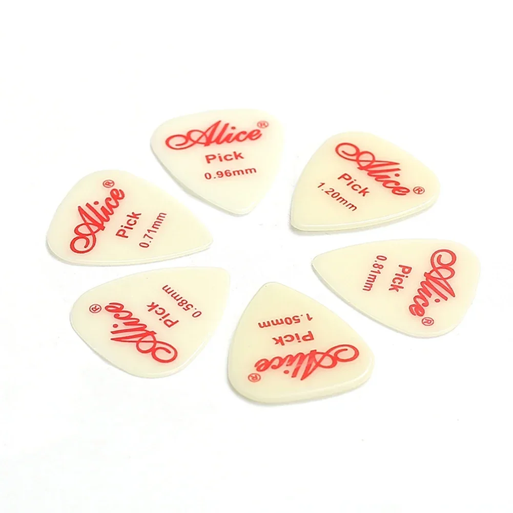 Alice Luminous Guitar Picks Bass 0.58/0.71/0.81/0.96/1.2/1.5mm Acoustic Electric Guitars Glow-in-the-Dark Plectrum
Alice Luminous Guitar Picks Bass 0.58/0.71/0.81/0.96/1.2/1.5mm Acoustic Electric Guitars Glow-in-the-Dark Plectrum