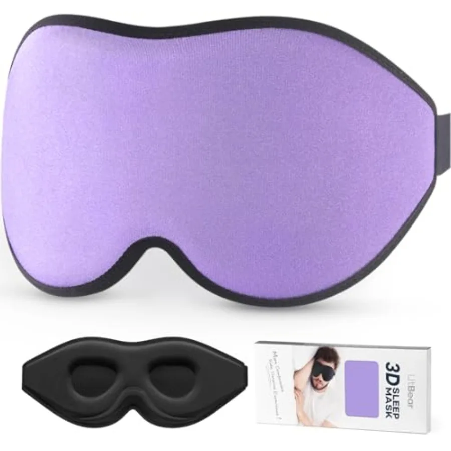Sleep Mask for Side Sleeper Women Men, Eye Mask for Sleeping Light Blocking, 3D Contoured Cup Sleeping Mask, Soft Breathable Sl
Sleep Mask for Side Sleeper Women Men, Eye Mask for Sleeping Light Blocking, 3D Contoured Cup Sleeping Mask, Soft Breathable Sl