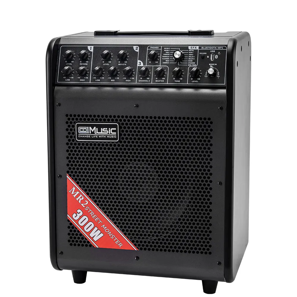 300W Big Power Outdoor Speaker Portable 4 Channel Battery Powered Multifunction Amplifier with 16 Digital Effects Delay, Chorus,
300W Big Power Outdoor Speaker Portable 4 Channel Battery Powered Multifunction Amplifier with 16 Digital Effects Delay, Chorus,
