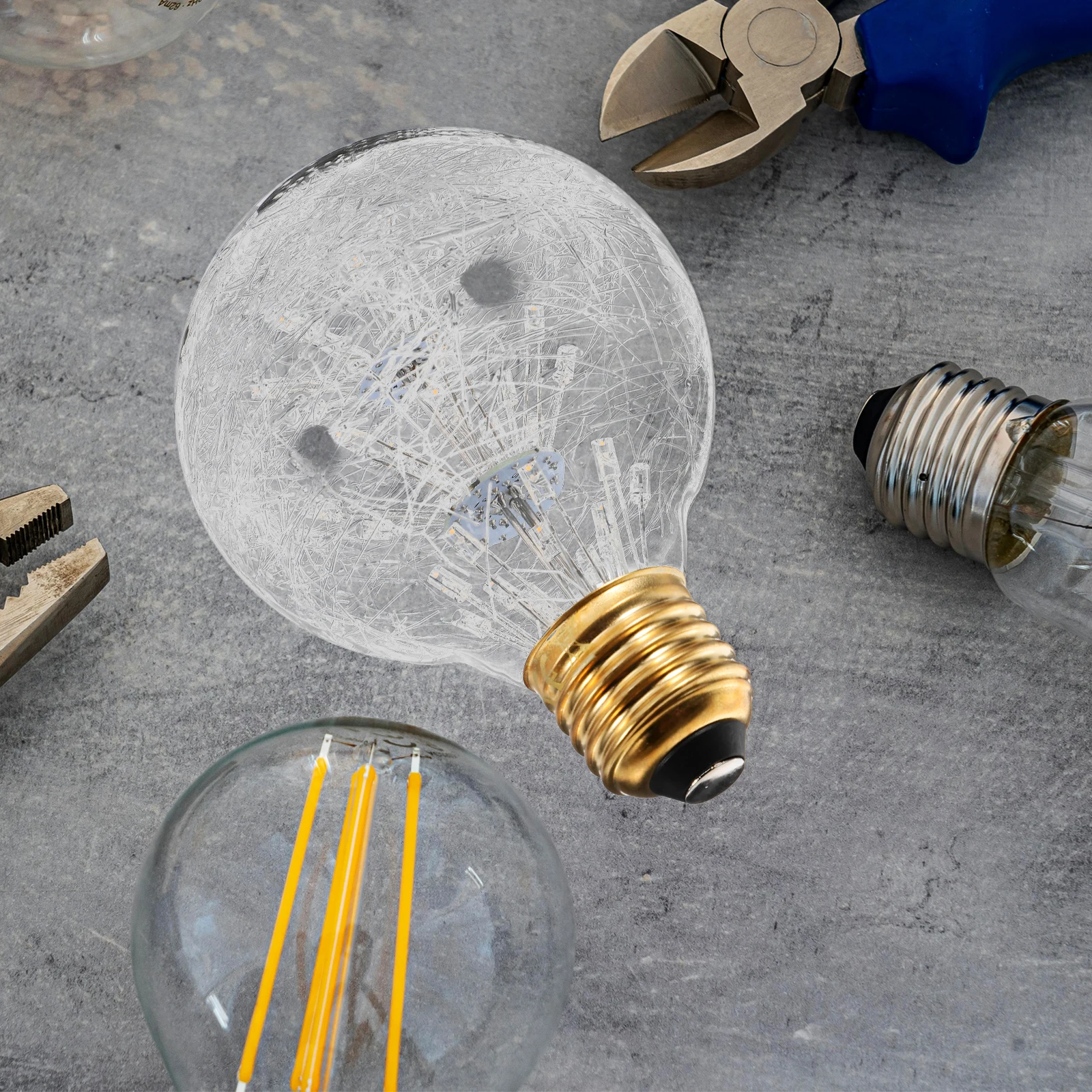 Gypsophila LED Bulb E27 Screw Base Large Round Retro Warm Light Decorative Edison Bulb for Home Lighting Night Lamp 
Gypsophila LED Bulb E27 Screw Base Large Round Retro Warm Light Decorative Edison Bulb for Home Lighting Night Lamp