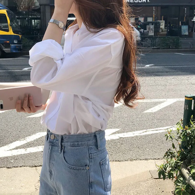 Loose Long Sleeve Women's Shirt Spring 2026 Casual Style Korean Version Student Fashion Top White Collar Commute Style
Loose Long Sleeve Women's Shirt Spring 2026 Casual Style Korean Version Student Fashion Top White Collar Commute Style