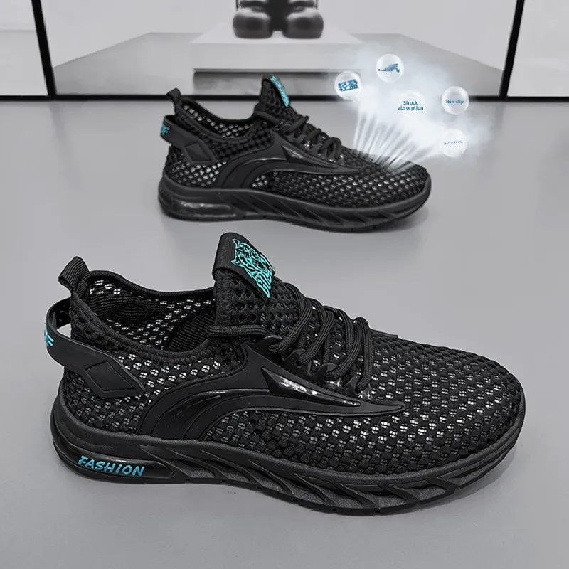 Men's Summer Breathable Mesh Running Shoes Lightweight Sporty Casual Sneakers Soft Bottom Coconut Rubber Trendy Footwear
Men's Summer Breathable Mesh Running Shoes Lightweight Sporty Casual Sneakers Soft Bottom Coconut Rubber Trendy Footwear
