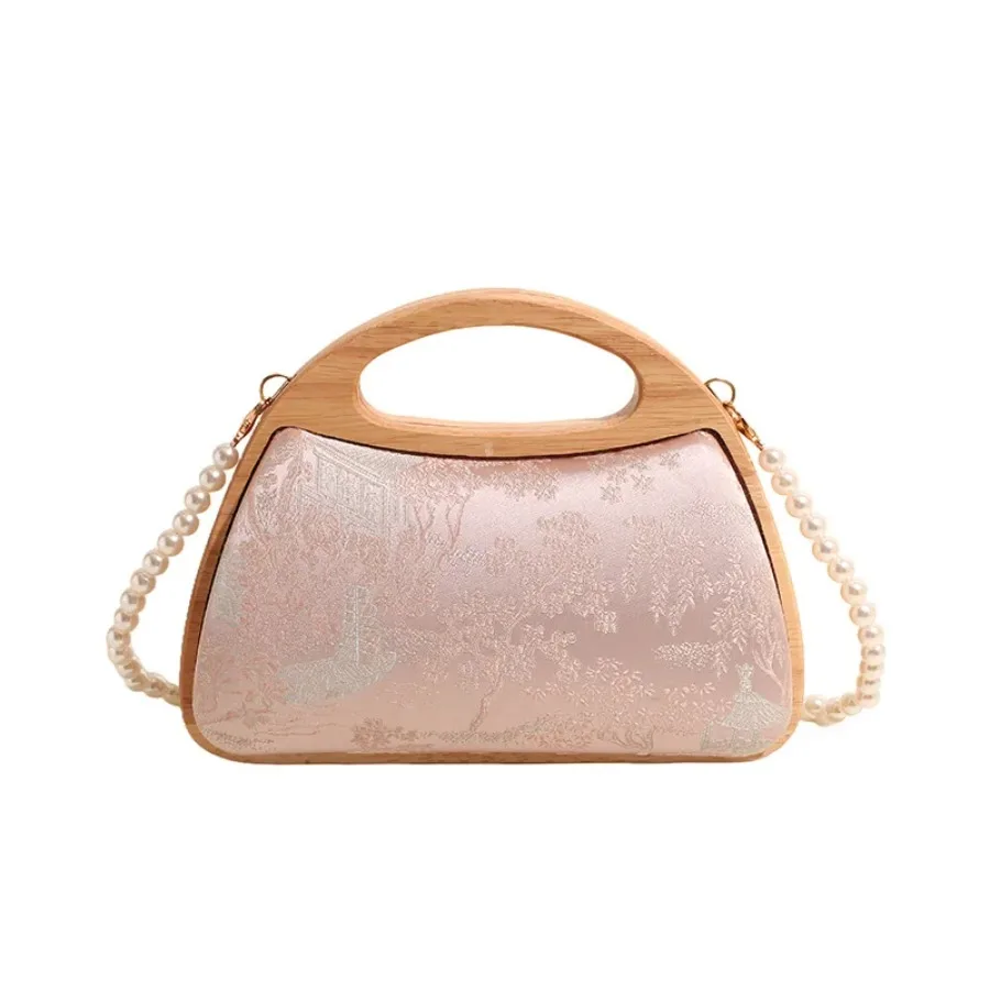 New Chinese national style embroidery exquisite women's bag new pearl chain crossbody bag niche casual handheld shell bags
New Chinese national style embroidery exquisite women's bag new pearl chain crossbody bag niche casual handheld shell bags