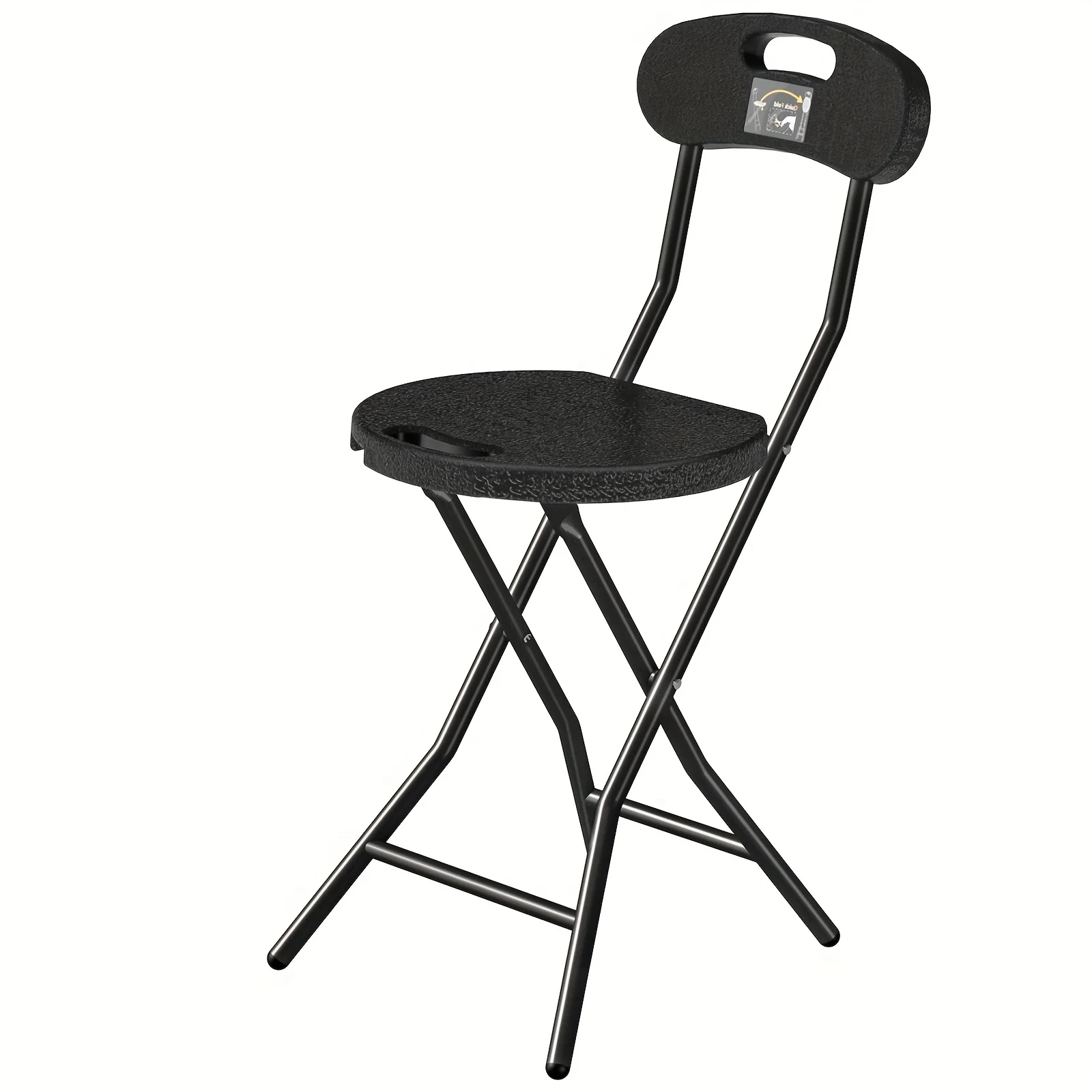 1-Pack 5Rcom Heavy Duty Folding Stool for Adults 350lbs, 18" Collapsible Round Counter Height Bar Stool with Backrest & Footrest, Portable Foldable Chair with Handles, Slip-Resistant & Stable X-Leg Design for Camping, Kitchen
1-Pack 5Rcom Heavy Duty Folding Stool for Adults 350lbs, 18" Collapsible Round Counter Height Bar Stool with Backrest & Footrest, Portable Foldable Chair with Handles, Slip-Resistant & Stable X-Leg Design for Camping, Kitchen