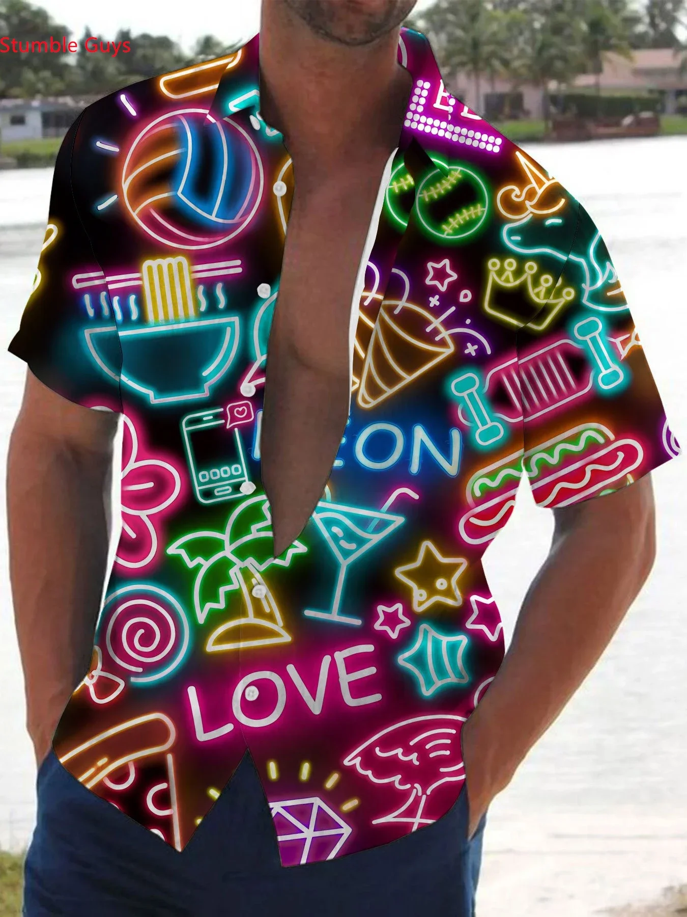 Casual Loose Fit Men's Hawaiian Shirt Summer Man Short Sleeve Vibrant Beach Print Lightweight Fashion Tops For Daily Wear
Casual Loose Fit Men's Hawaiian Shirt Summer Man Short Sleeve Vibrant Beach Print Lightweight Fashion Tops For Daily Wear