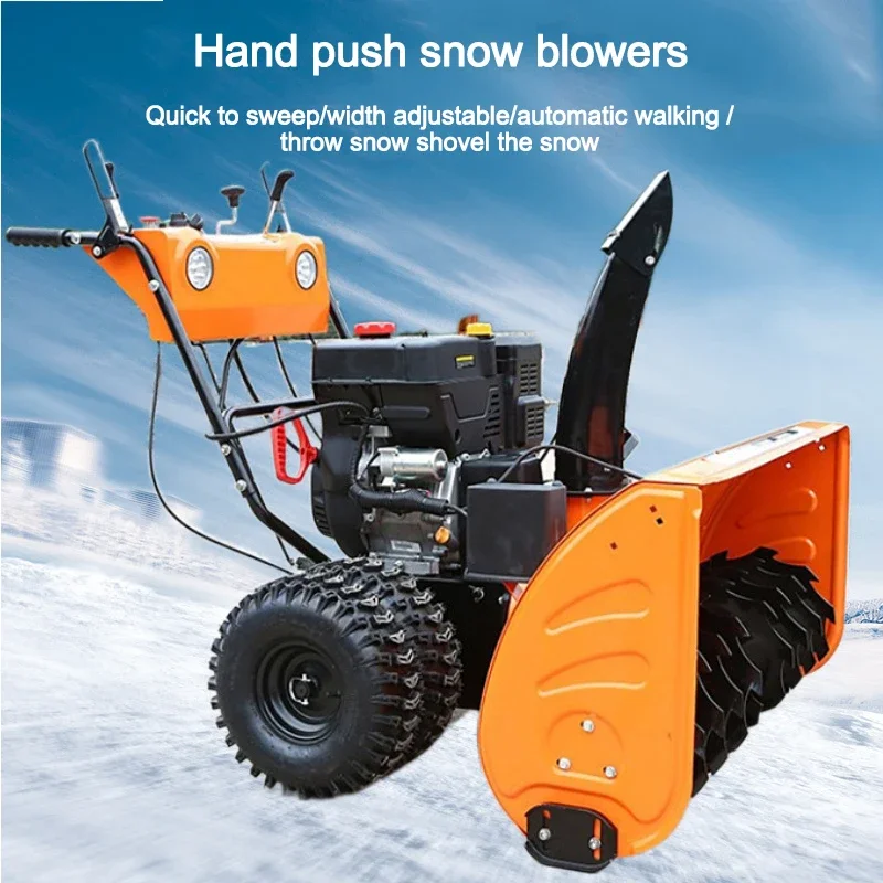 Multifunctional Hand Push Snowplow Small Roller Snow Blower With Non-Slip Tires For Municipal Sanitation Park Quick Snow Removal
Multifunctional Hand Push Snowplow Small Roller Snow Blower With Non-Slip Tires For Municipal Sanitation Park Quick Snow Removal