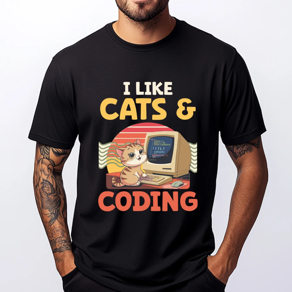 Programmer Cat Kitty Meow Animal Pet Computer Programming Designer T Shirt Printed T-Shirt Big Size Happy New Years
Programmer Cat Kitty Meow Animal Pet Computer Programming Designer T Shirt Printed T-Shirt Big Size Happy New Years