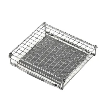Portable StoveTop Grill Net Mini Foldable Furnace Grill Rack Barbecue Toast Baking Holder Heating Bracket BBQ Tools