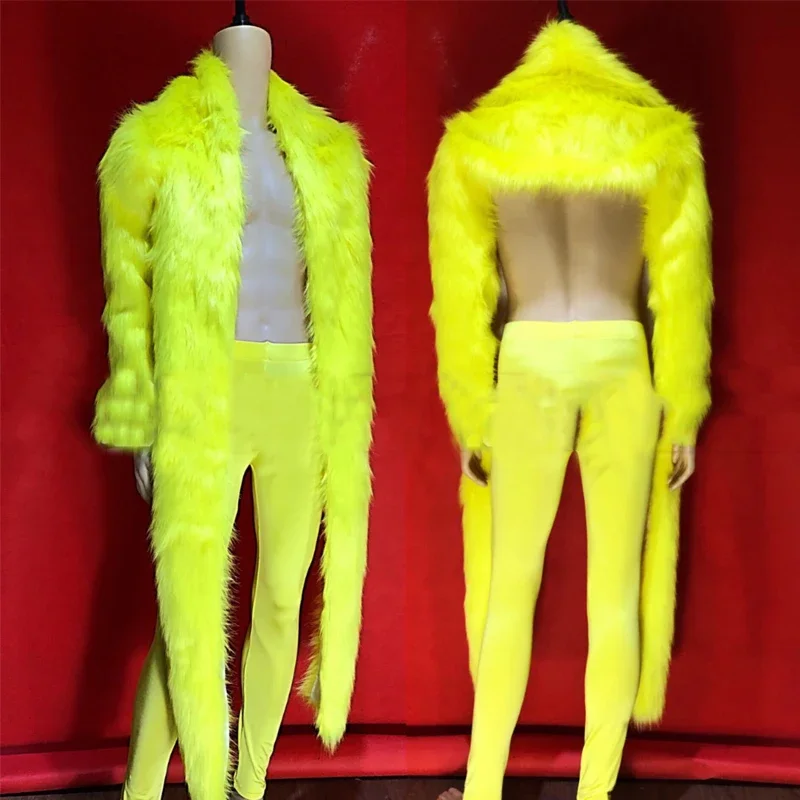 Gogo Dancer Costume Male Fluorescent Green Fur Blouse Coat Pants Men Rave Outfit Burning Man Nightclub Festival Clothing XS2772
Gogo Dancer Costume Male Fluorescent Green Fur Blouse Coat Pants Men Rave Outfit Burning Man Nightclub Festival Clothing XS2772