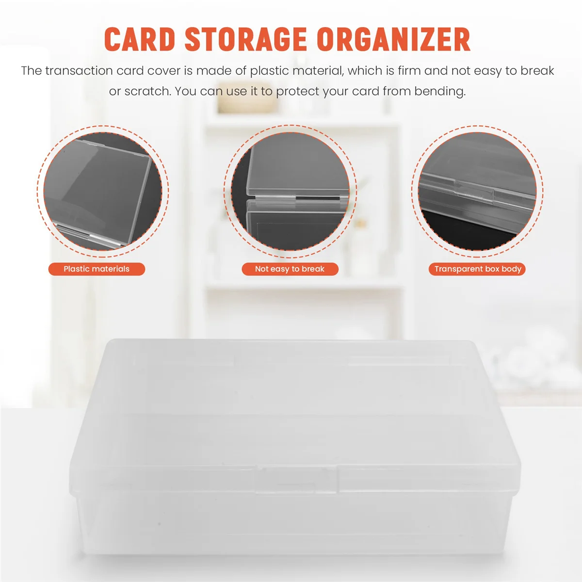 A56XQ 10Pcs Playing Card Box Trading Card Case Card Storage Organizer Clear Card Case Plastic Storage Box for Gaming Cards
A56XQ 10Pcs Playing Card Box Trading Card Case Card Storage Organizer Clear Card Case Plastic Storage Box for Gaming Cards