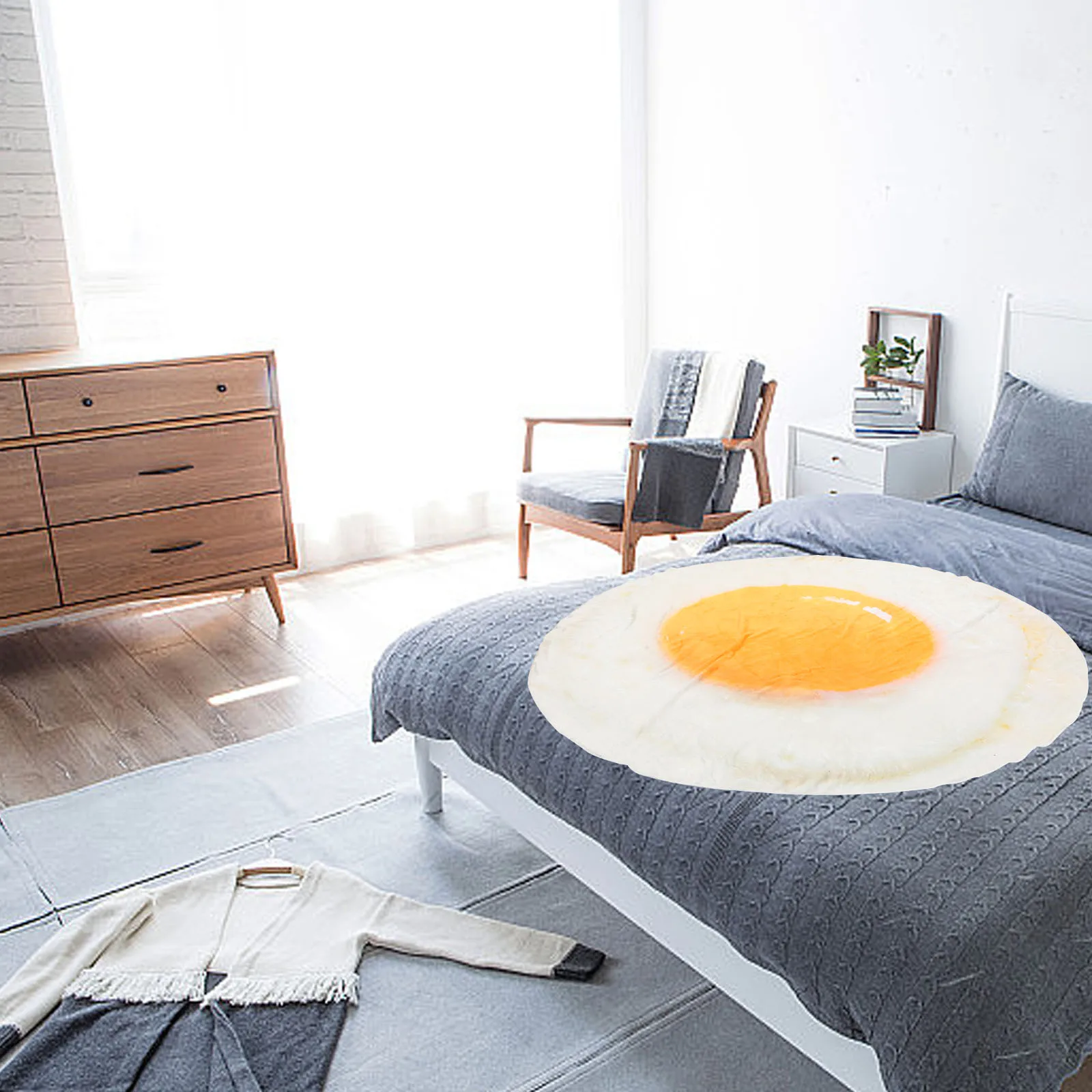 Poached Egg Blanket 180x180cm Realistic Flannel for Bedroom Camping Office Winter Autumn Practical No Fading
Poached Egg Blanket 180x180cm Realistic Flannel for Bedroom Camping Office Winter Autumn Practical No Fading