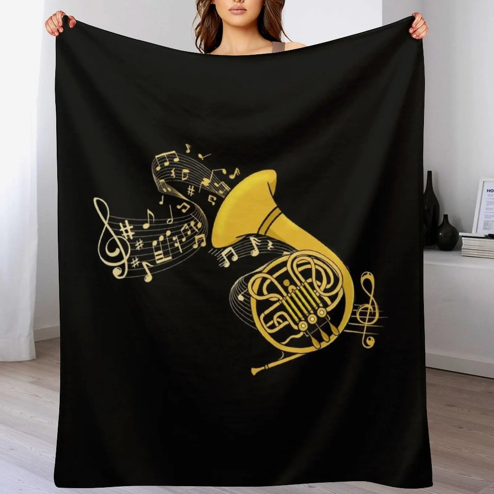 French Horn Gift Music Lover Big Band Instrument French Horn Throw Blanket Comforter warm winter Luxury Throw Blankets
French Horn Gift Music Lover Big Band Instrument French Horn Throw Blanket Comforter warm winter Luxury Throw Blankets