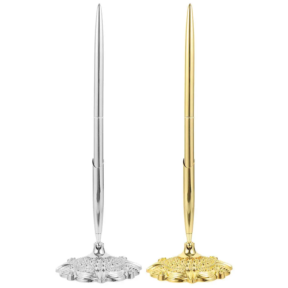 2Pcs Desktop Fixed Signature Pen Metal Standing Design Professional Business Pen Office Writing Accessory Smooth Ink
2Pcs Desktop Fixed Signature Pen Metal Standing Design Professional Business Pen Office Writing Accessory Smooth Ink