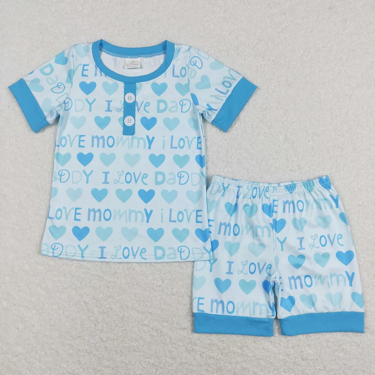 Wholesale Summer Children Nightclothes Baby Boy Short Sleeves Love Daddy Mommy Shirt Sleepwear Set Shorts Infant Pajamas Outfit
Wholesale Summer Children Nightclothes Baby Boy Short Sleeves Love Daddy Mommy Shirt Sleepwear Set Shorts Infant Pajamas Outfit