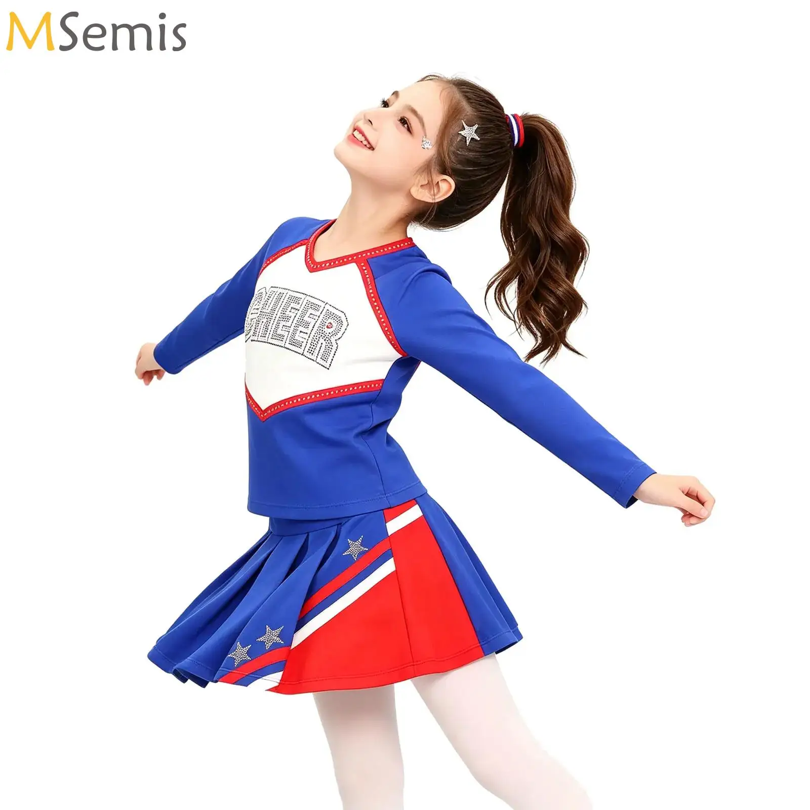 Long Sleeved Ballet Modern Dance Outfits Cheerleader Tops with Skirt Set Girls Kids Holiday Season Sports Performance Costume
Long Sleeved Ballet Modern Dance Outfits Cheerleader Tops with Skirt Set Girls Kids Holiday Season Sports Performance Costume