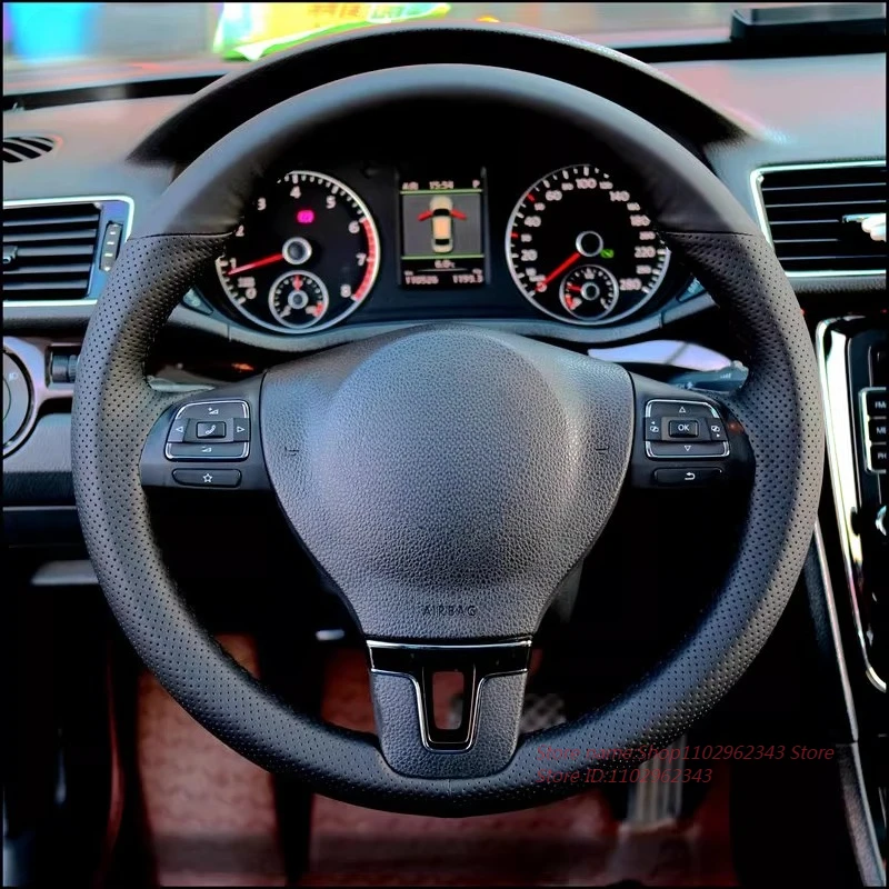 Hand-Stitched Non-slip Nappa Leather Steering Wheel Cover For Volkswagen VW Tiguan Magotan Passat Touran Car Interior Accessory
Hand-Stitched Non-slip Nappa Leather Steering Wheel Cover For Volkswagen VW Tiguan Magotan Passat Touran Car Interior Accessory
