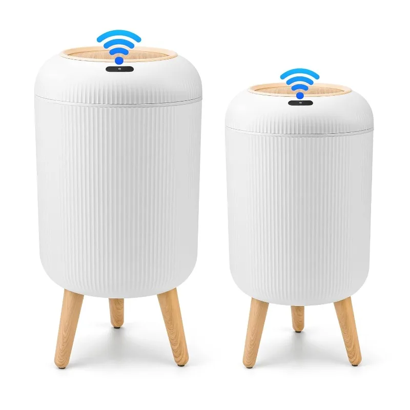 2 Pack Automatic Trash Can 12L /3 Gallon and 10L /2.64 Gallon Bathroom Trash Bin with Lid Touchless Small Smart Motion
2 Pack Automatic Trash Can 12L /3 Gallon and 10L /2.64 Gallon Bathroom Trash Bin with Lid Touchless Small Smart Motion