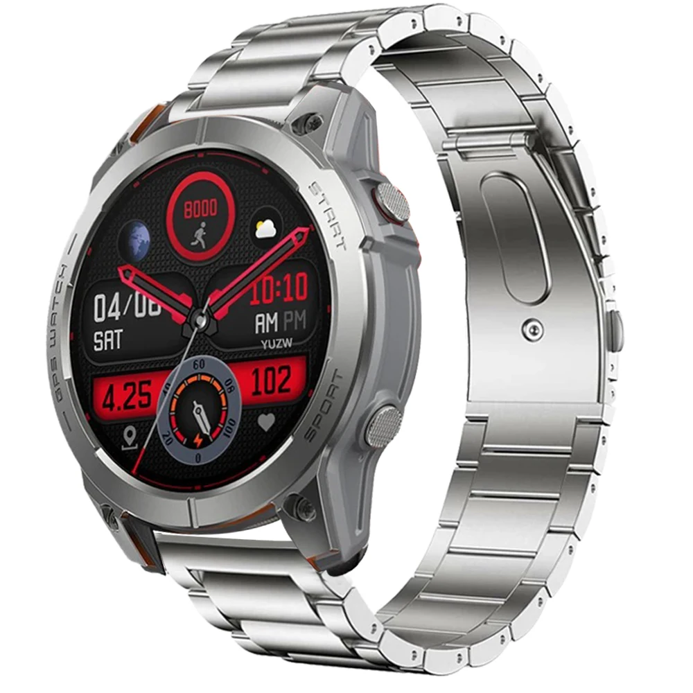Replace Titanium Metal Strap for Zeblaze Vibe 7/Pro/stratos 2/Btalk 3/2 Lite/Beyond 2 Bracelet GTR 3 Pro/Ares 3 Pro 22mm Correa
Replace Titanium Metal Strap for Zeblaze Vibe 7/Pro/stratos 2/Btalk 3/2 Lite/Beyond 2 Bracelet GTR 3 Pro/Ares 3 Pro 22mm Correa