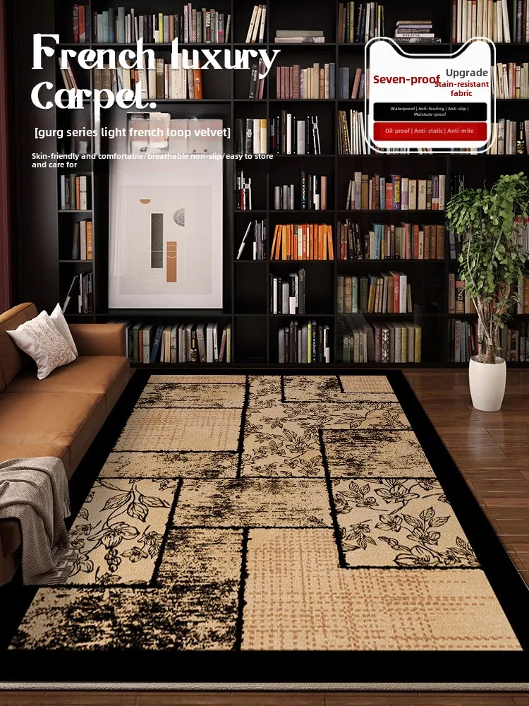 New high-grade medieval carpet, French sofa floor mat in living room, light luxury bedroom, retro waterproof and dirt-resistant,
New high-grade medieval carpet, French sofa floor mat in living room, light luxury bedroom, retro waterproof and dirt-resistant,