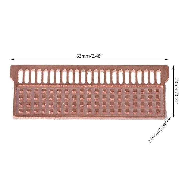 652F Notebook Memory Heat Sink Copper Heatsink Ultra-thin Heat Dissipation for DDR1 DDR2 DDR3 DDR4 Laptop Memory Card
652F Notebook Memory Heat Sink Copper Heatsink Ultra-thin Heat Dissipation for DDR1 DDR2 DDR3 DDR4 Laptop Memory Card