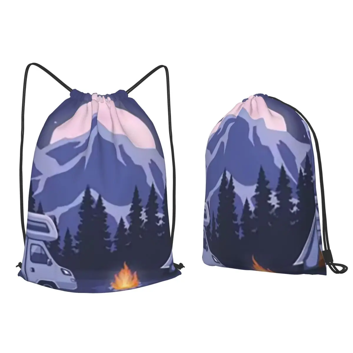 Happy Campers Backpacks Fashion Drawstring Bags Storage Bag Book Bags for Man Woman School
Happy Campers Backpacks Fashion Drawstring Bags Storage Bag Book Bags for Man Woman School