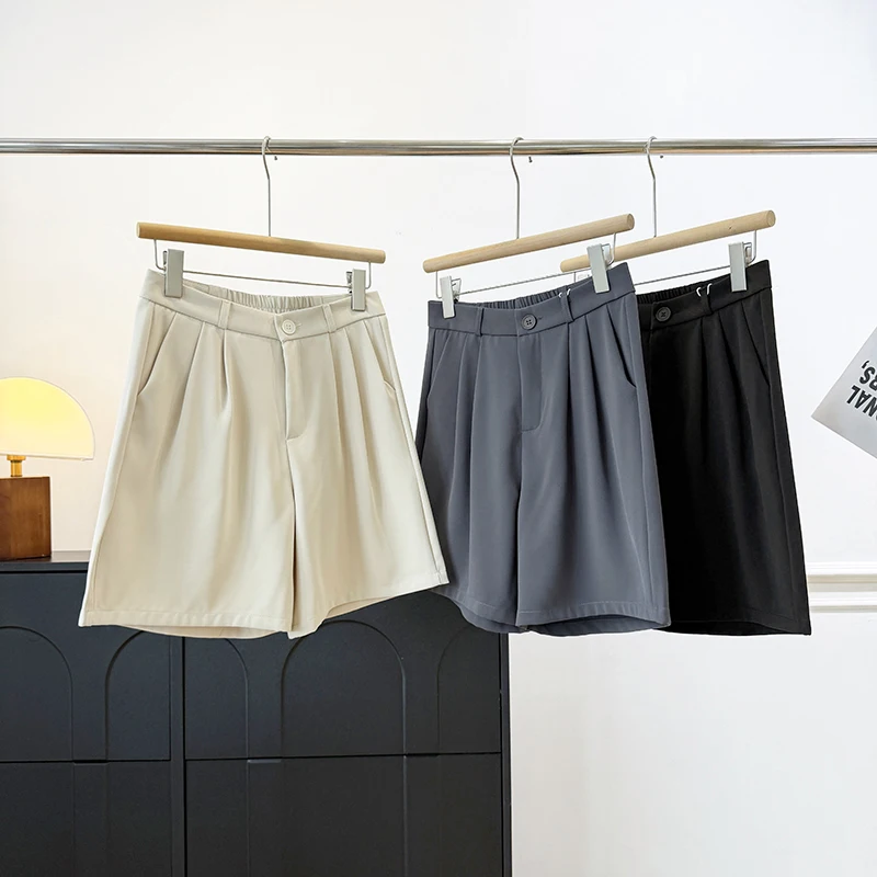 High Waist A-Line Short Pants Suit Summer Thin Loose Wide Leg Pants Casual Style Button Closure Polyester Fiber Ladies Shorts
High Waist A-Line Short Pants Suit Summer Thin Loose Wide Leg Pants Casual Style Button Closure Polyester Fiber Ladies Shorts