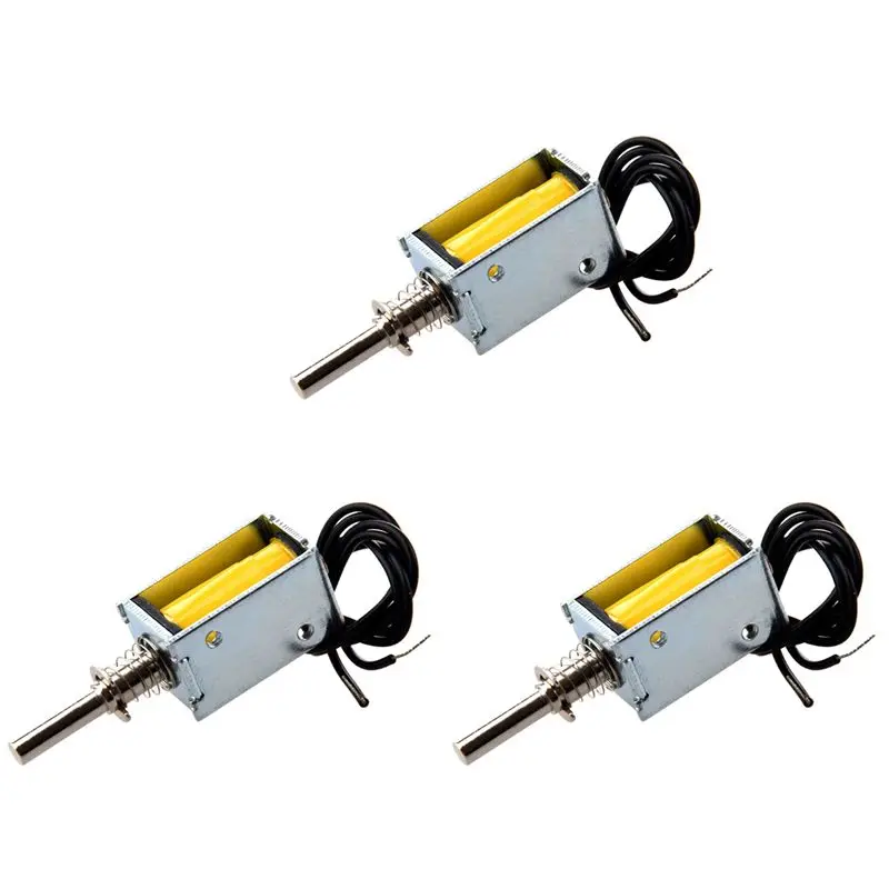 New 3X DC 4.5V 40G/2Mm Open Frame Actuator Push Pull Solenoid Electromagnet
New 3X DC 4.5V 40G/2Mm Open Frame Actuator Push Pull Solenoid Electromagnet