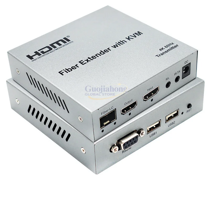 2.0v KVM Fiber Optical Transceiver 20km Fiber Extender 4K@60hz USB Interface
2.0v KVM Fiber Optical Transceiver 20km Fiber Extender 4K@60hz USB Interface