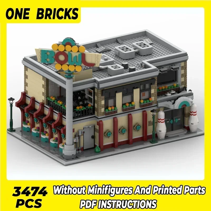 Модель City Street View Moc, строительные кирпичи, комплект для боулинга, технология, модульные блоки, подарки, рождественские игрушки, наборы «сделай сам», сборка
Модель City Street View Moc, строительные кирпичи, комплект для боулинга, технология, модульные блоки, подарки, рождественские игрушки, наборы «сделай сам», сборка