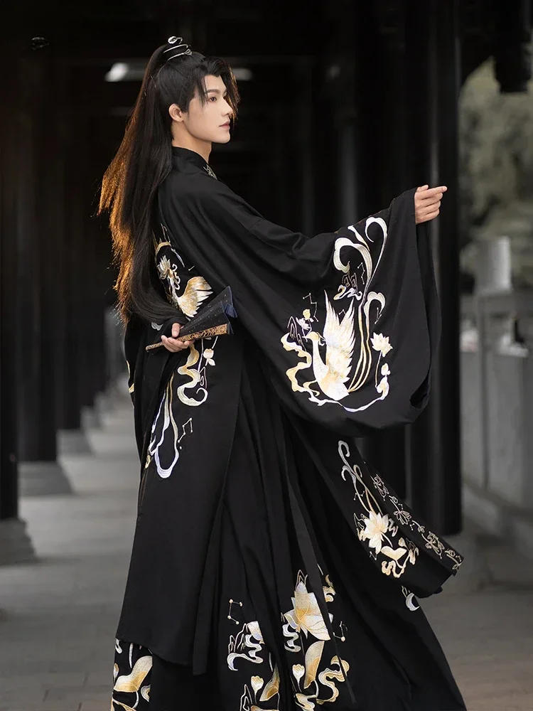Hanfu Men Chinese Traditional Embroidery Vintage Hanfu Dance Costumes Han Dynasty Ancient Swordsman Cosplay Costume Fancy Dress
Hanfu Men Chinese Traditional Embroidery Vintage Hanfu Dance Costumes Han Dynasty Ancient Swordsman Cosplay Costume Fancy Dress