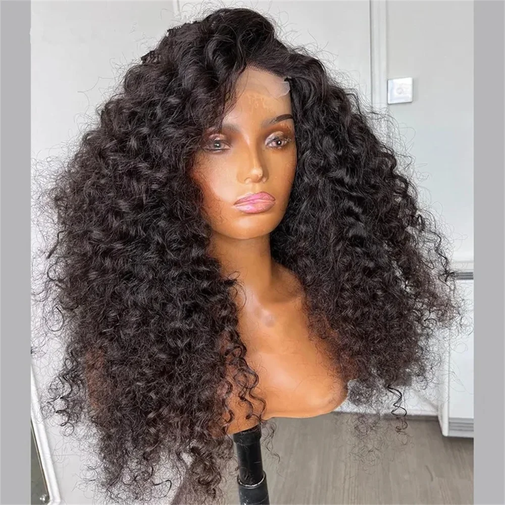 Soft Natural Black 180 Density 26 inch Kinky Curly Preplucked Long Hair Wig For Women Natural Hairline Wig With Afro Baby Hair
Soft Natural Black 180 Density 26 inch Kinky Curly Preplucked Long Hair Wig For Women Natural Hairline Wig With Afro Baby Hair