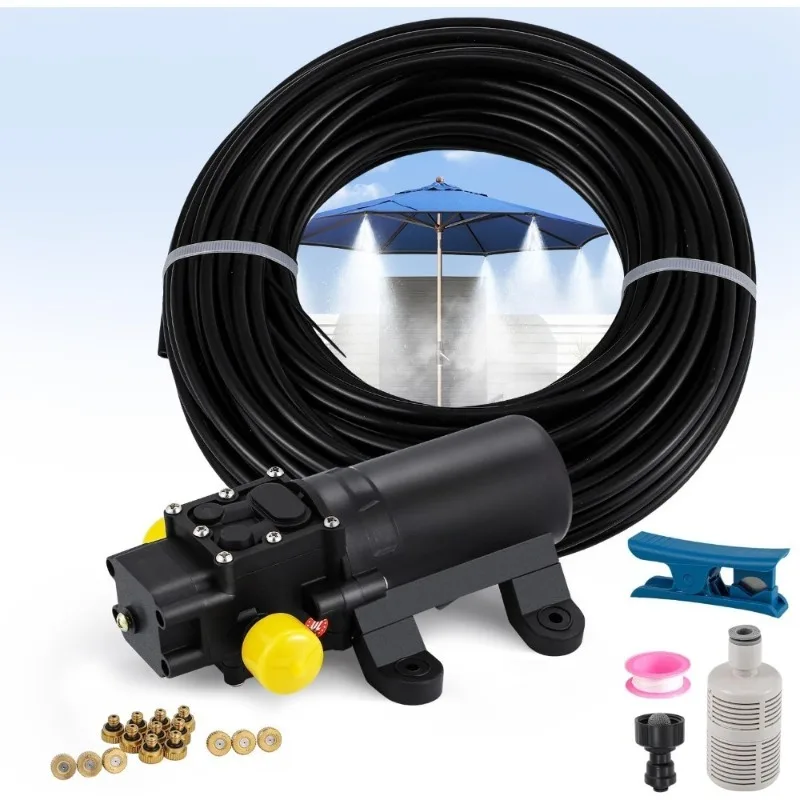 Наружная система охлаждения запотевания с насосом 116PSI Водопровод 55,5 футов 24 сопла Сад Патио
Наружная система охлаждения запотевания с насосом 116PSI Водопровод 55,5 футов 24 сопла Сад Патио
