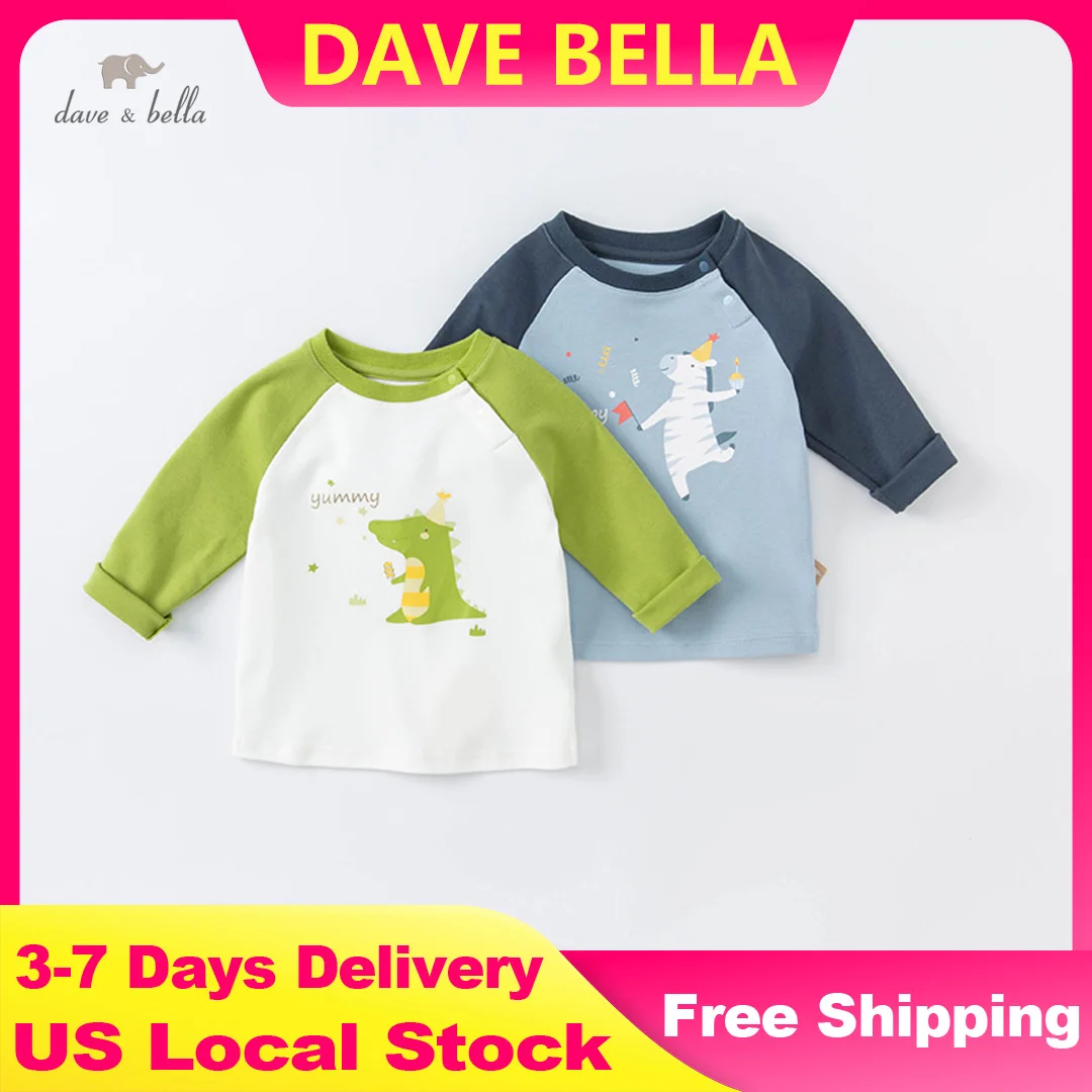 Dave Bella Long Sleeve T-Shirt Kids Cartoon Printed Cotton Tops Casual Long Sleeve Tee Boys' Patchwork T-Shirt DBJ18131
Dave Bella Long Sleeve T-Shirt Kids Cartoon Printed Cotton Tops Casual Long Sleeve Tee Boys' Patchwork T-Shirt DBJ18131