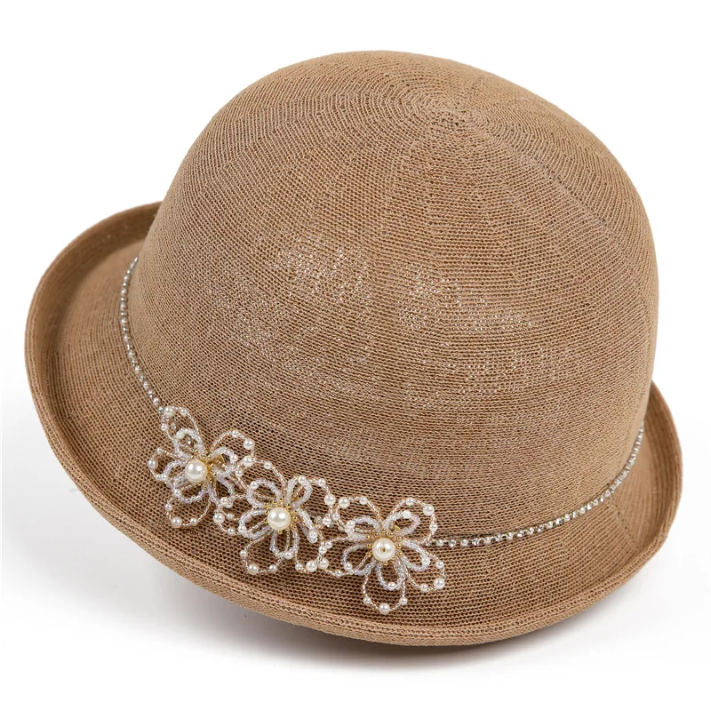 Hemming Maqu Bucket Hat Women's New Summer High-end Pearl Flower Billycock Thin Breathable Sun-proof Bucket Hat
Hemming Maqu Bucket Hat Women's New Summer High-end Pearl Flower Billycock Thin Breathable Sun-proof Bucket Hat