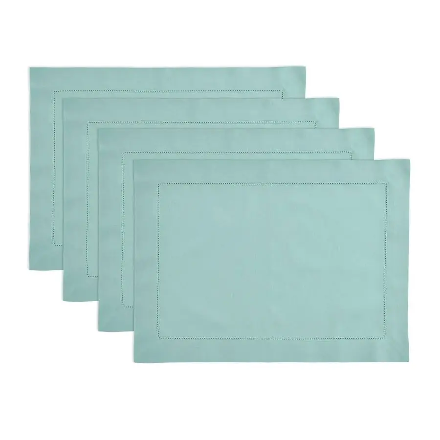 Cotton Linen Placemats Set of 4 Hemstitch Pastel Turquoise Placemats 14 x 19 Inch Machine Washable Table Mats
Cotton Linen Placemats Set of 4 Hemstitch Pastel Turquoise Placemats 14 x 19 Inch Machine Washable Table Mats