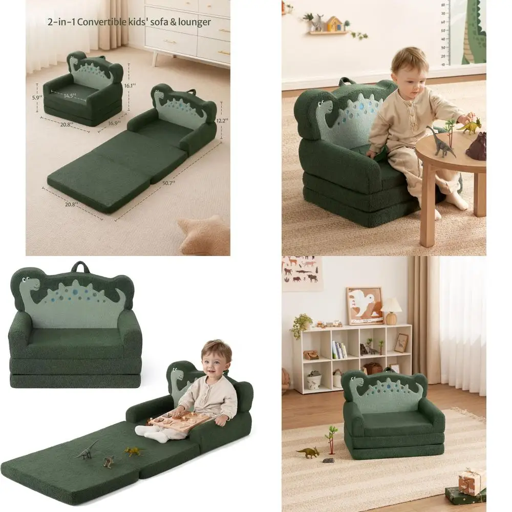 Трансформируемый диван-кровать для малышей, мягкое раскладное кресло, удобный шезлонг, мебель для игровой комнаты, идеальный подарок для особых дней детей, зеленый цвет.
Трансформируемый диван-кровать для малышей, мягкое раскладное кресло, удобный шезлонг, мебель для игровой комнаты, идеальный подарок для особых дней детей, зеленый цвет.