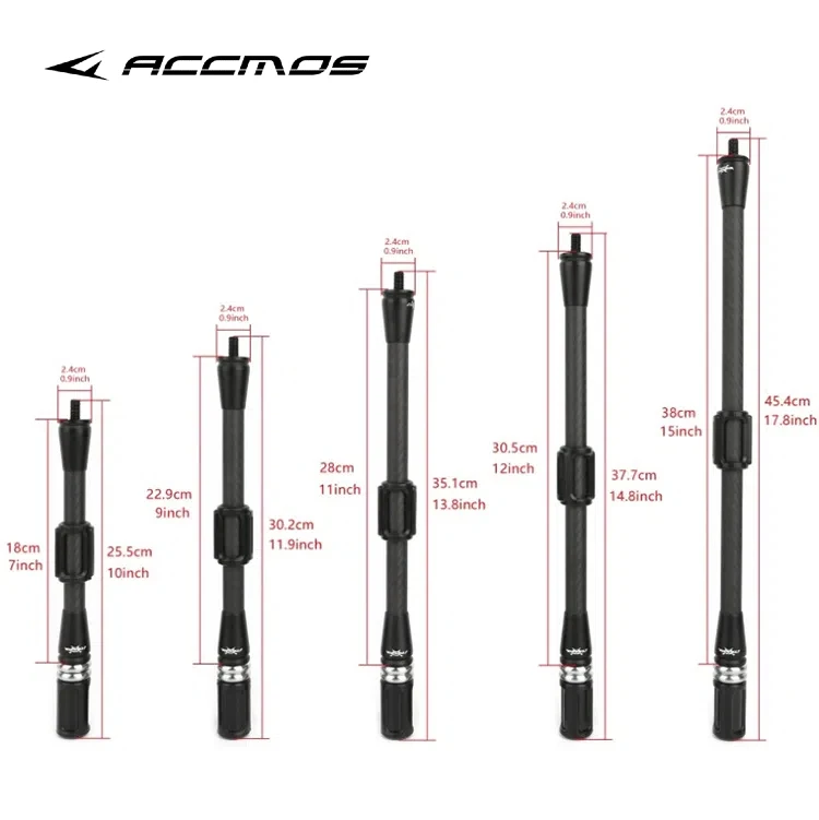 1pc 7/9/11/12/15inch Archery Carbon fiber balance bar Recurve bow shock absorption outdoor sports archery parts
1pc 7/9/11/12/15inch Archery Carbon fiber balance bar Recurve bow shock absorption outdoor sports archery parts