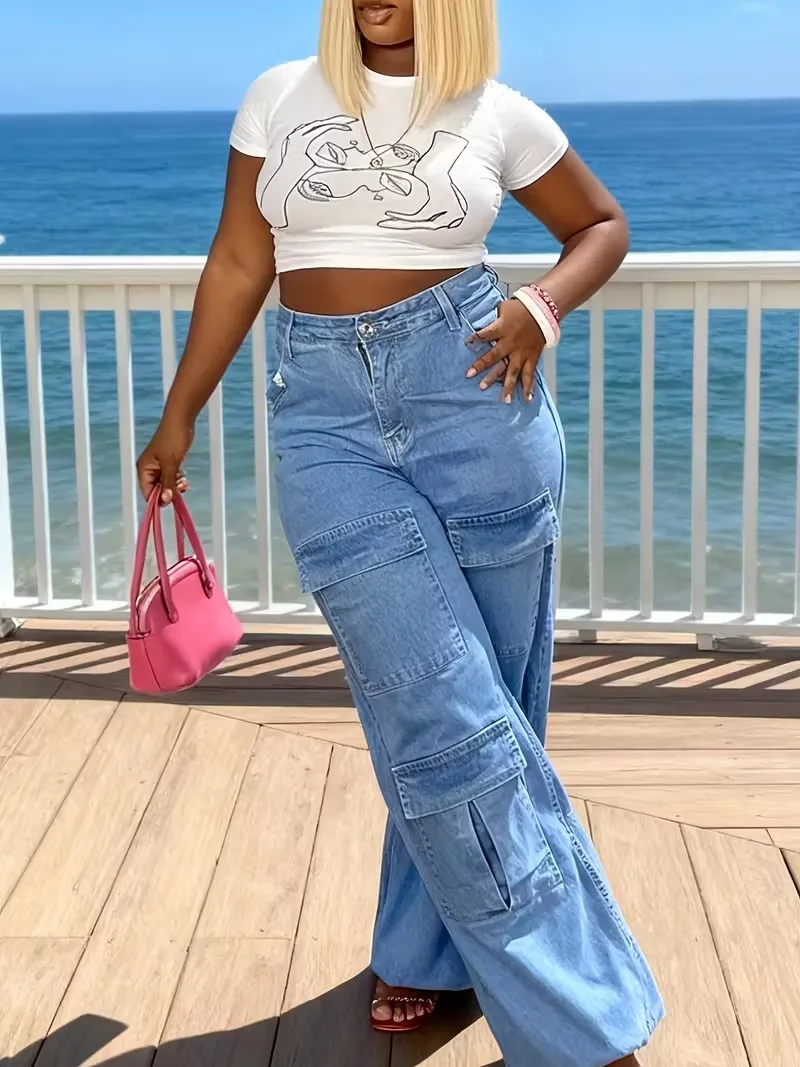 Широкие джинсовые брюки с многофункциональными карманами — уличные брюки в полный рост, неэластичные для всесезонной одежды, повседневные и
Широкие джинсовые брюки с многофункциональными карманами — уличные брюки в полный рост, неэластичные для всесезонной одежды, повседневные и