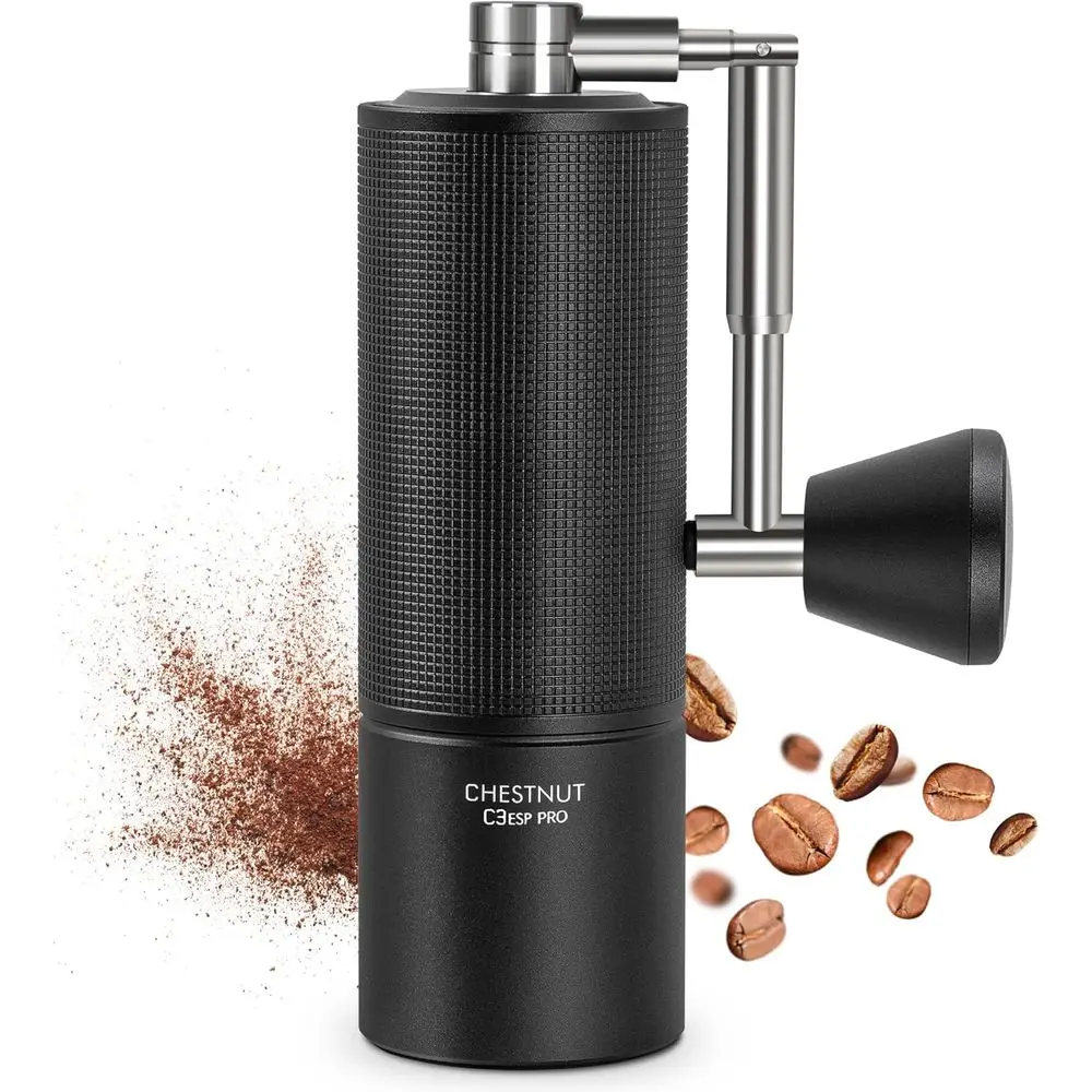 Ручная кофемолка Chestnut C3 ESP Pro, ручная кофемолка для кофе, кофемолка с коническими жерновами из нержавеющей стали S2C с регулировкой помола
Ручная кофемолка Chestnut C3 ESP Pro, ручная кофемолка для кофе, кофемолка с коническими жерновами из нержавеющей стали S2C с регулировкой помола