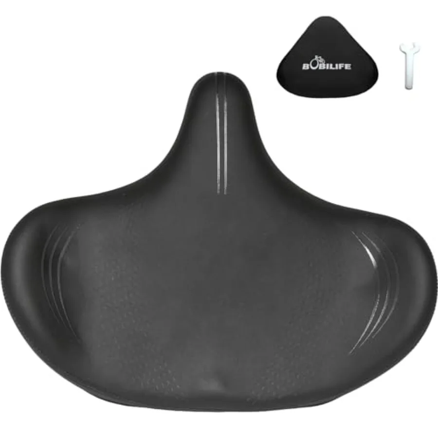 Wide Bike Seat - Bicycle Saddle Replacement, Comfort for Peloton, Exercise Stationary E-Bike City Mountain Road Bikes for Men a
Wide Bike Seat - Bicycle Saddle Replacement, Comfort for Peloton, Exercise Stationary E-Bike City Mountain Road Bikes for Men a