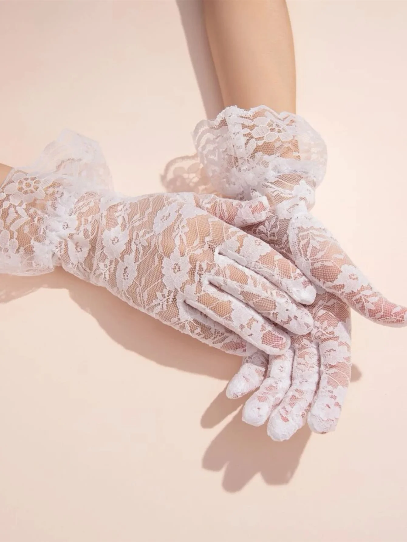 1pair Women's Sexy Gothic Party Dress Gloves, Rose & Lace Design Ruffle Trimmed Bridal Gloves
1pair Women's Sexy Gothic Party Dress Gloves, Rose & Lace Design Ruffle Trimmed Bridal Gloves