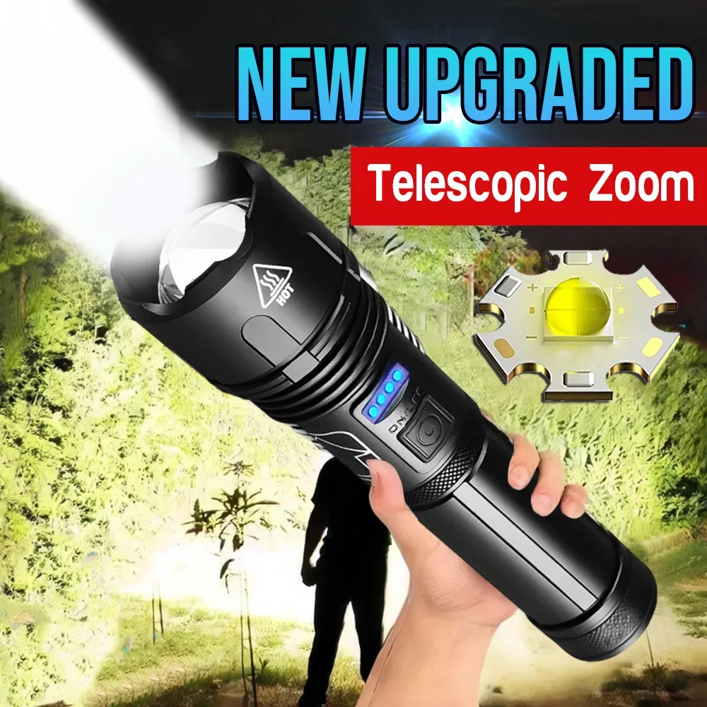 Metal Super Bright Long Range LED Flashlight Tactical Light Rechargeable Light Zoom Torch Camping Lantern Outdoor Waterproof
Metal Super Bright Long Range LED Flashlight Tactical Light Rechargeable Light Zoom Torch Camping Lantern Outdoor Waterproof