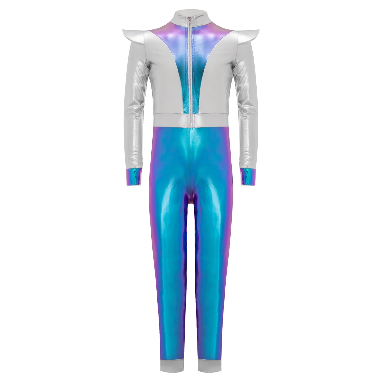 Kids Girls Alien Costume Halloween Cosplay Robot Costume Shiny Metallic Long Sleeves Zipper Jumpsuit Outer Space Cutie Costume
Kids Girls Alien Costume Halloween Cosplay Robot Costume Shiny Metallic Long Sleeves Zipper Jumpsuit Outer Space Cutie Costume