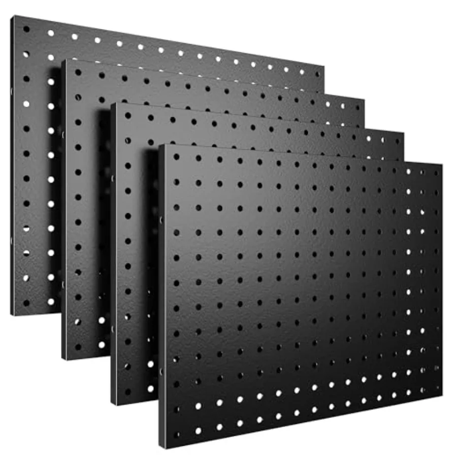 Peg Board 4 Pack Metal Pegboard Panels Black Pegboards Wall Organizer Tools Pegboard Storage System for Workbench Garage Tool S
Peg Board 4 Pack Metal Pegboard Panels Black Pegboards Wall Organizer Tools Pegboard Storage System for Workbench Garage Tool S