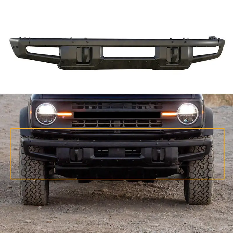 Front Bumper Kit with Modular Grille, Hood & Headlight Guards For 2021-2024 Ford Bronco Offroad Steel Bar Parts 4x4 Accessories
Front Bumper Kit with Modular Grille, Hood & Headlight Guards For 2021-2024 Ford Bronco Offroad Steel Bar Parts 4x4 Accessories