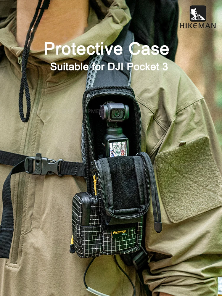 HIKEMAN Molle Camera Pouch for DJI Pocket 3 & Action Camera UHMWPE Protective Case with Shoulder Strap
HIKEMAN Molle Camera Pouch for DJI Pocket 3 & Action Camera UHMWPE Protective Case with Shoulder Strap
