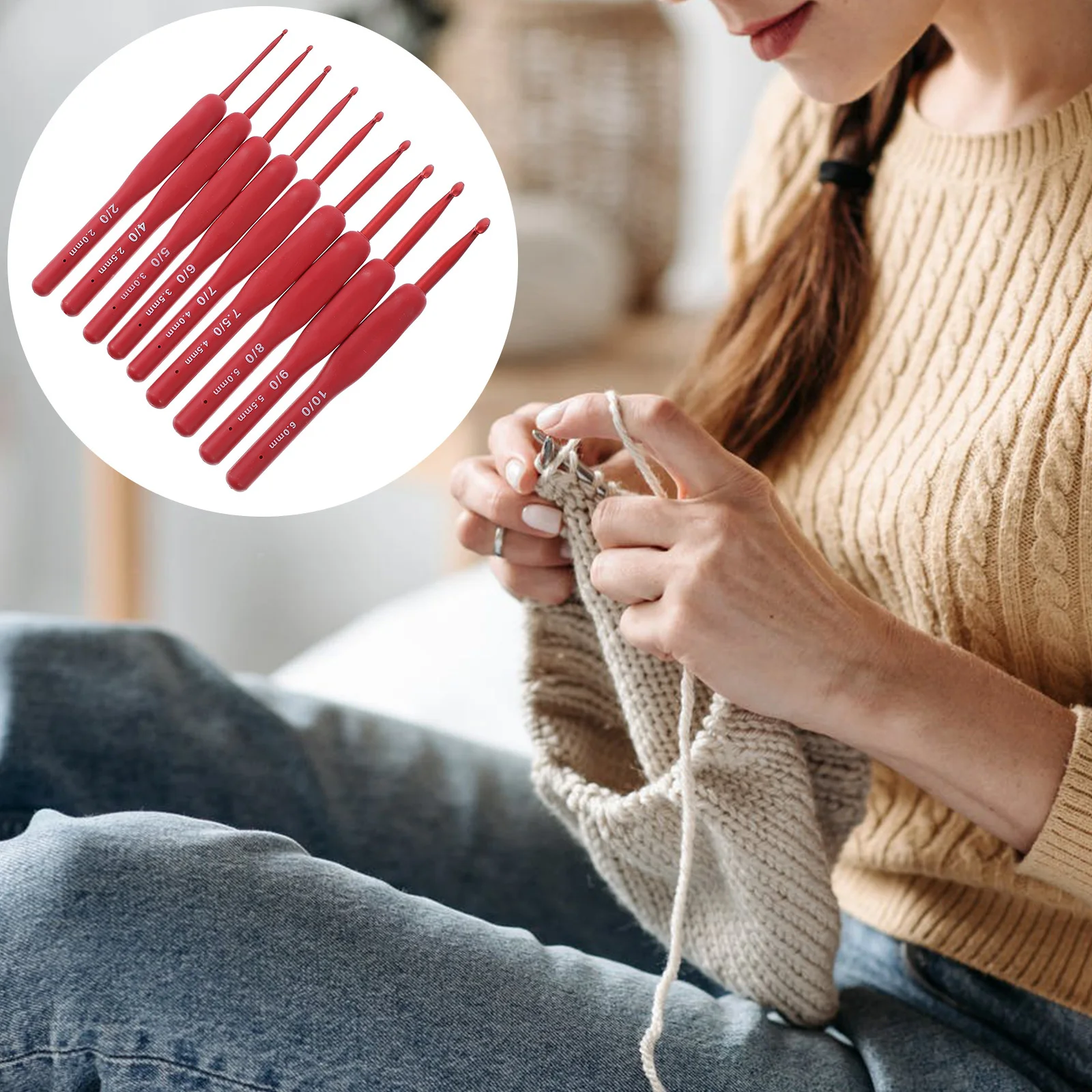 9Pcs Crochet Needles Set Knitting Hooks Kit Lightweight Aluminum DIY Handmade Tool for Home Craft Projects Weaving Accessories
9Pcs Crochet Needles Set Knitting Hooks Kit Lightweight Aluminum DIY Handmade Tool for Home Craft Projects Weaving Accessories